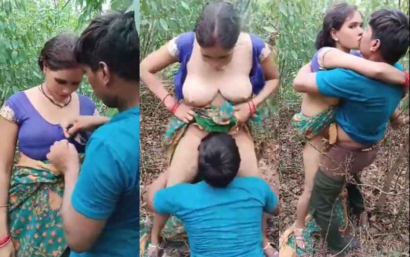 Watch Dehati Village Bhabhi Sex In Jungle With BF XXX Video HD