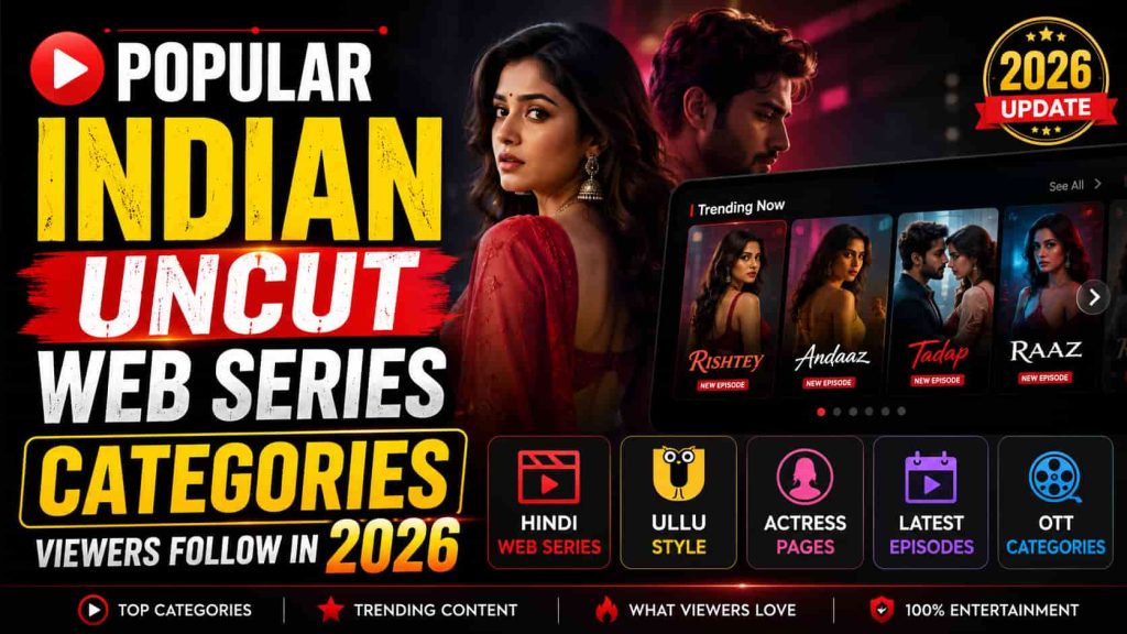 Popular Indian Uncut Web Series Categories Viewers Follow in 2026