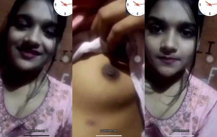 Watch Cute Girl Showing Boob